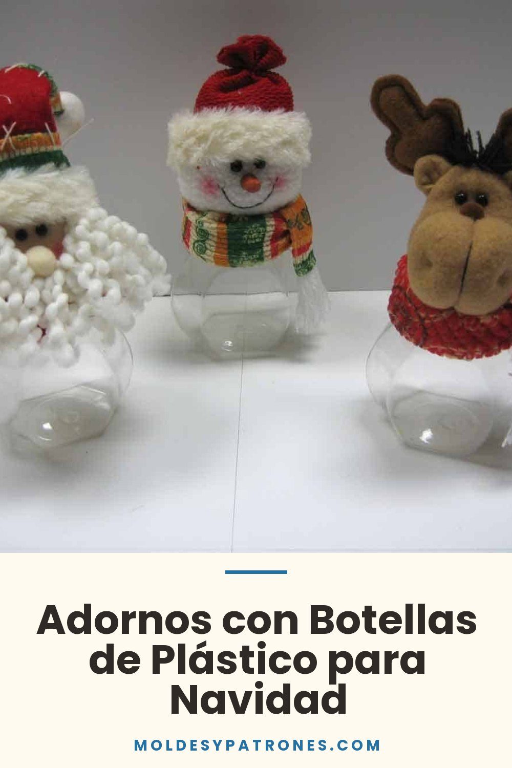 Adornos con Botellas de Plástico para Navidad