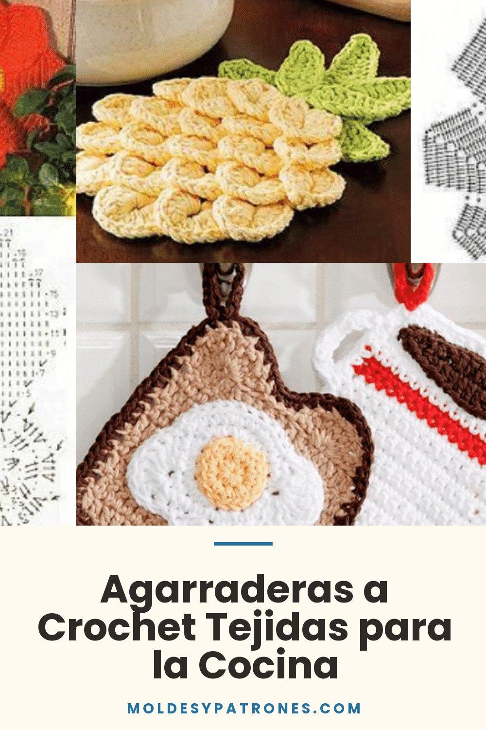 Agarraderas a Crochet Tejidas para la Cocina