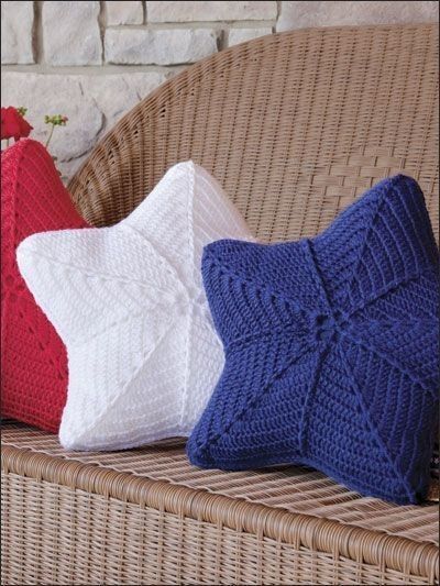almohadas de estrellas de crochet 4
