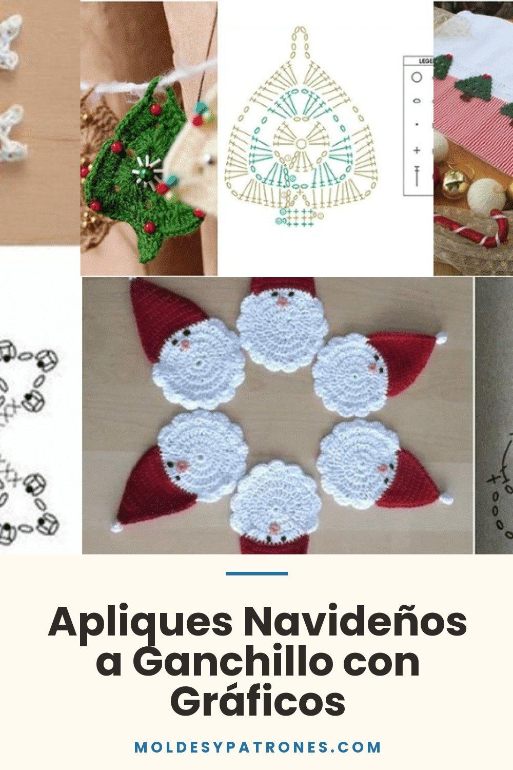 Apliques Navideños a Ganchillo con Gráficos