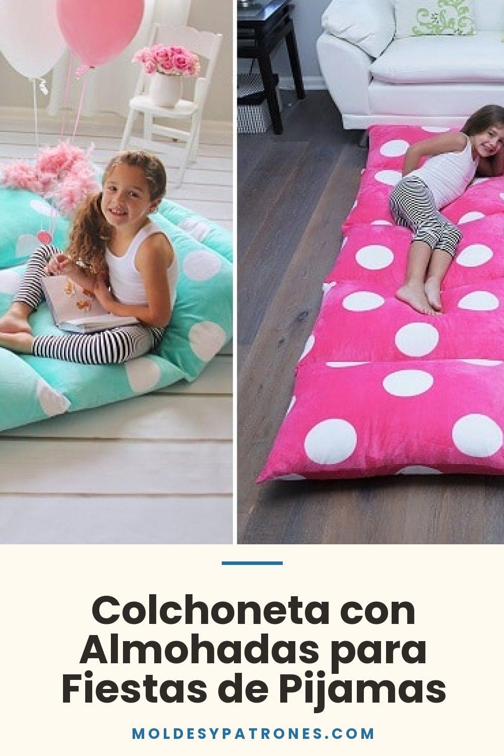 Colchoneta con Almohadas para Fiestas de Pijamas