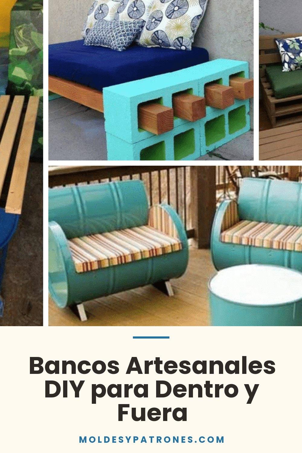 Bancos Artesanales DIY para Dentro y Fuera