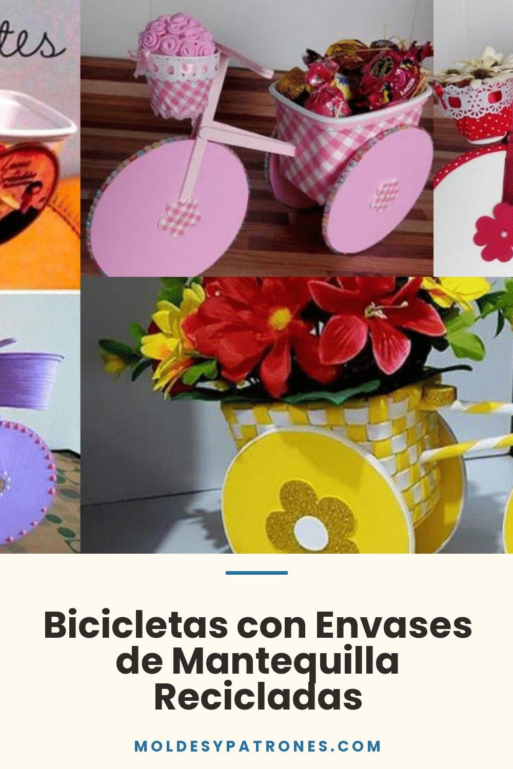 Bicicletas con Envases de Mantequilla Recicladas