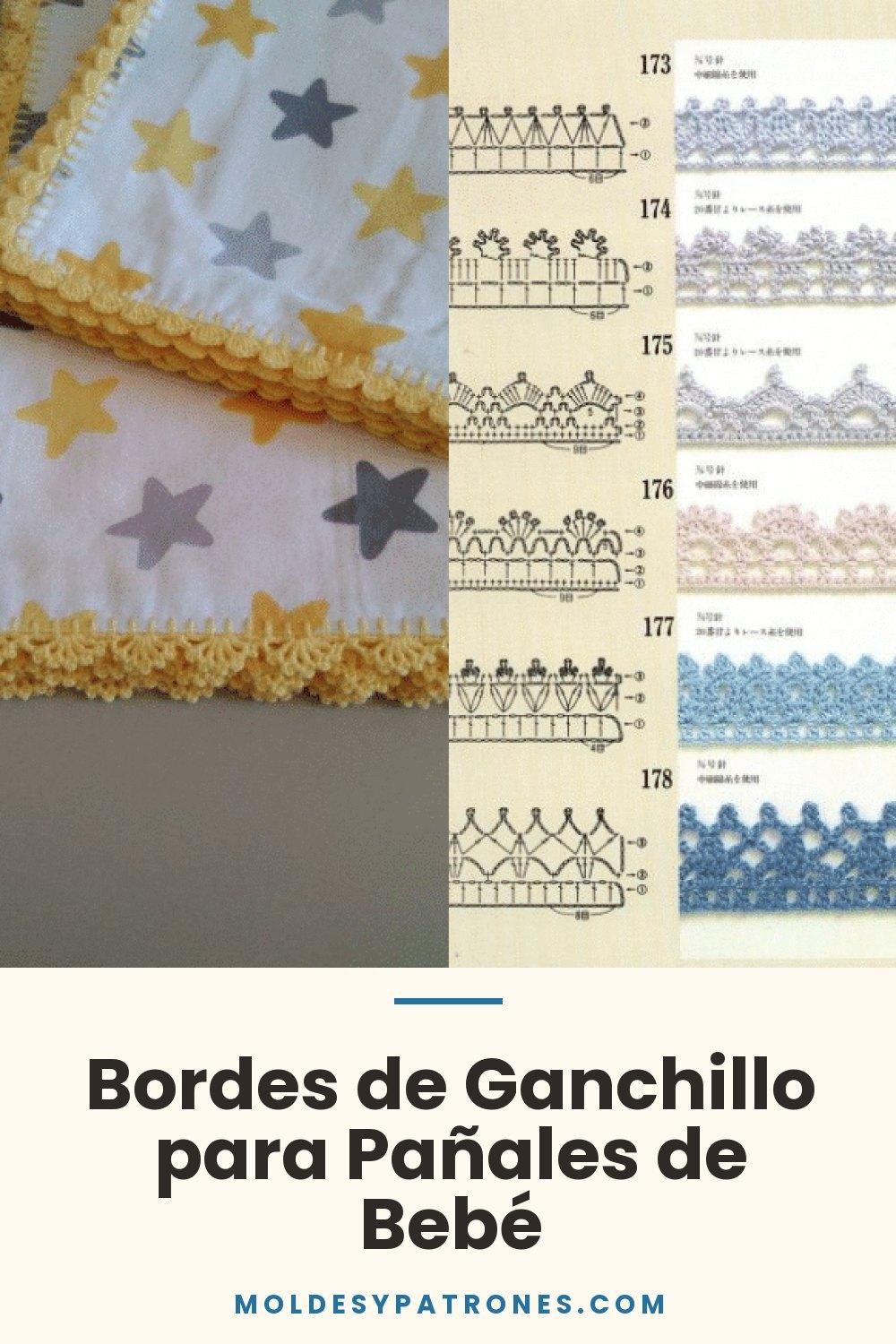 Bordes de Ganchillo para Pañales de Bebé