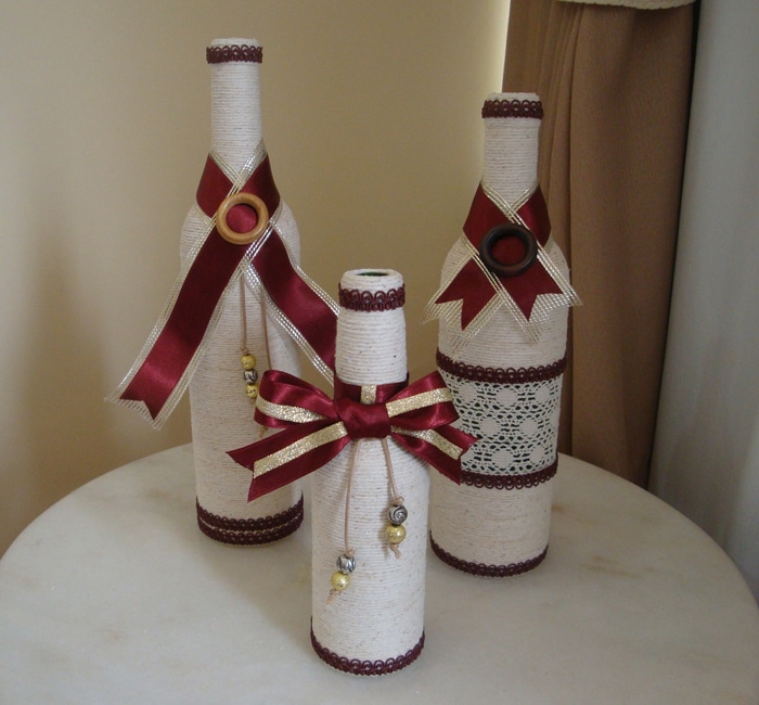 botellas decoradas hilo 17