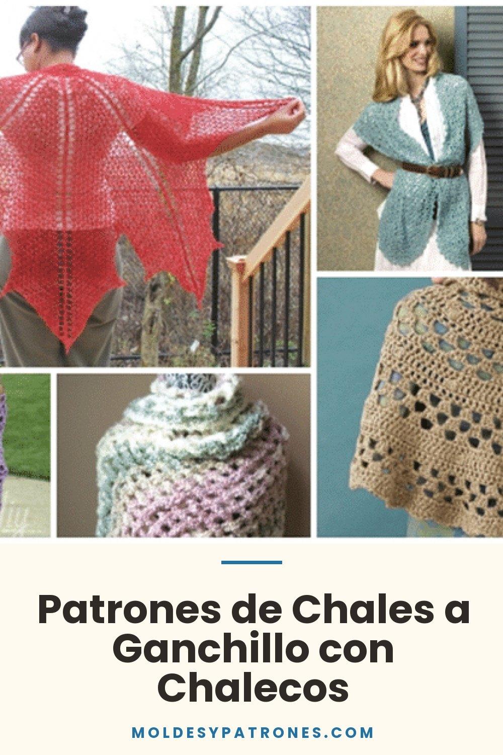 Patrones de Chales a Ganchillo con Chalecos