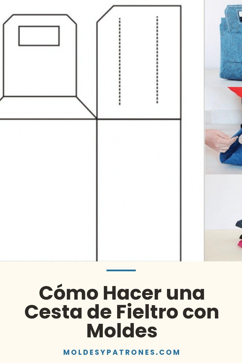 Cómo Hacer una Cesta de Fieltro con Moldes