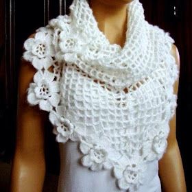 como tejer bufanda a crochet flores 9
