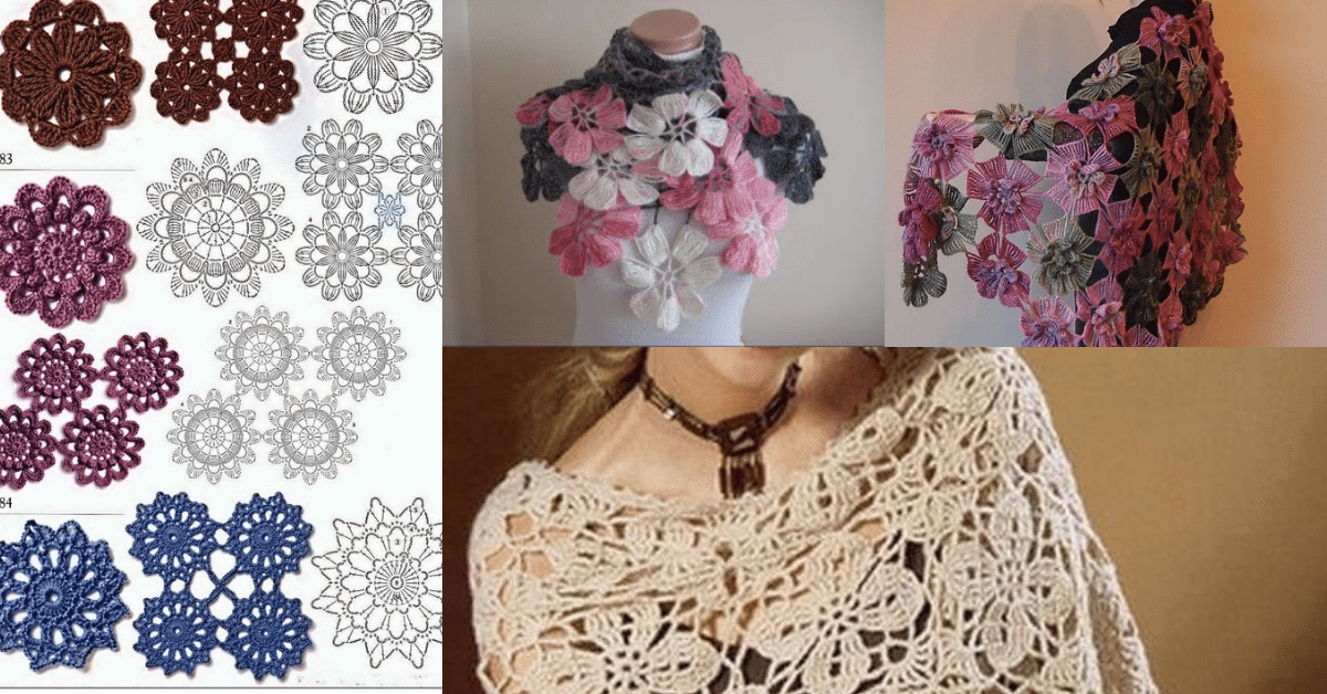 Cómo Tejer Bufanda A Crochet Con Flores