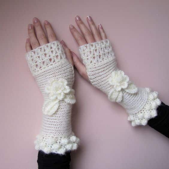 como tejer guantes sin dedos 3