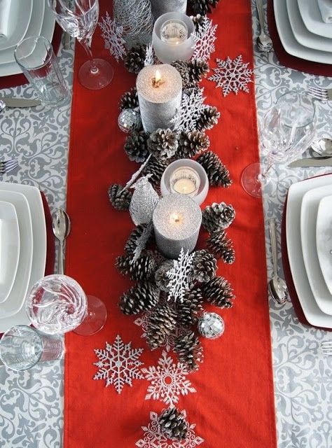 decorar mesa navidad 8 2