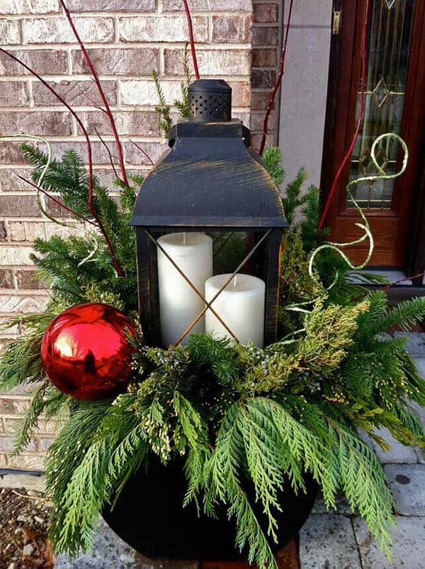 decorar porche navidad