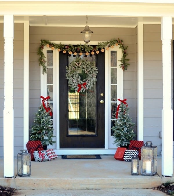 decorar puertas navidad