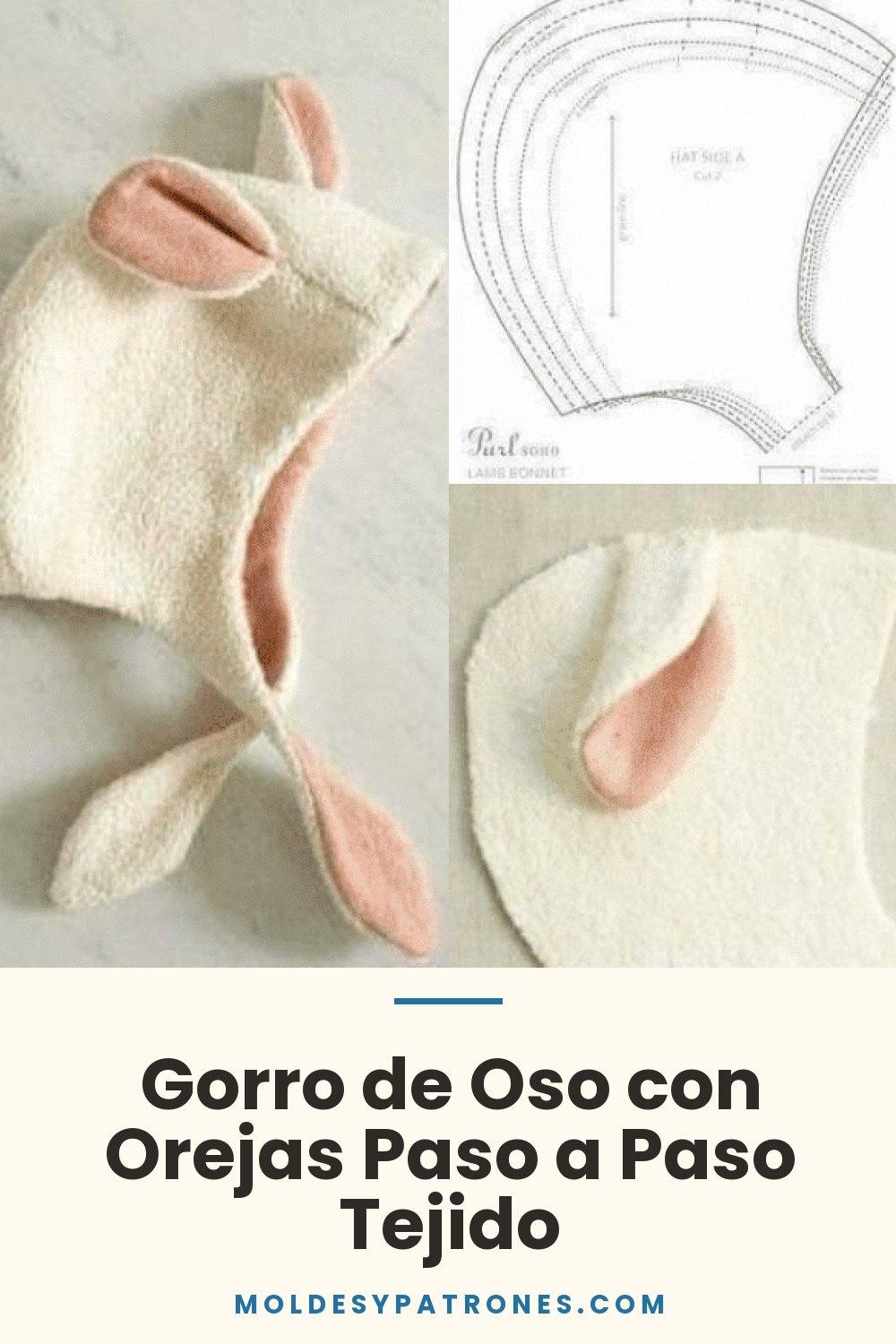 Gorro de Oso con Orejas Paso a Paso Tejido