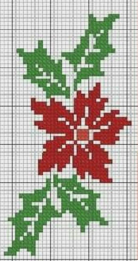 graficos de punto de cruz para navidad 17