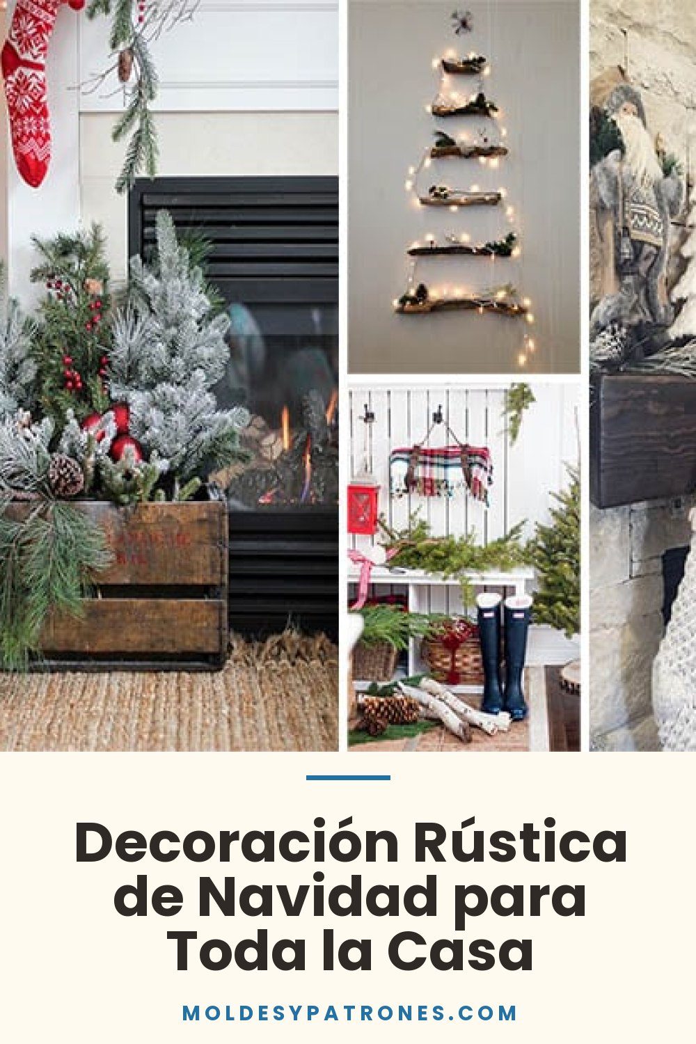 Decoración Rústica de Navidad para Toda la Casa