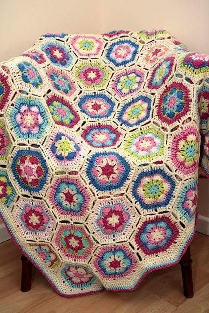 hexagonos a crochet tutorial ideas 8