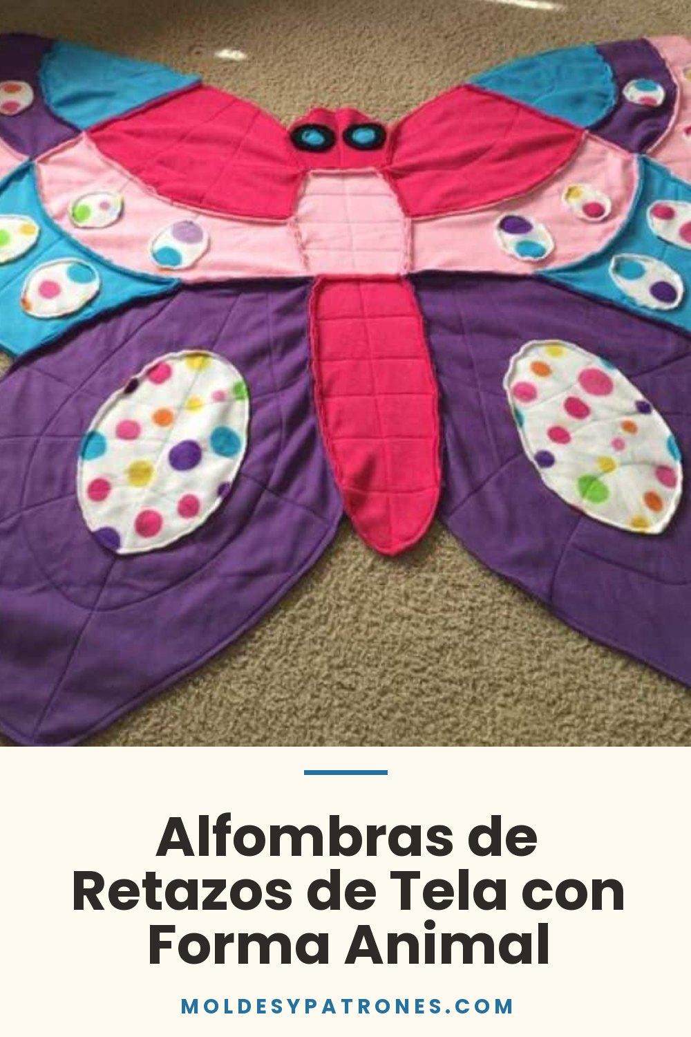 Alfombras de Retazos de Tela con Forma Animal