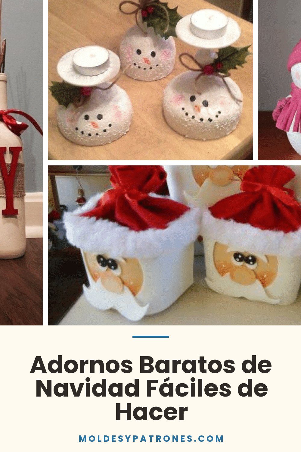 Adornos Baratos de Navidad Fáciles de Hacer