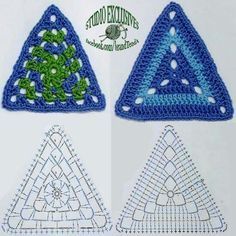 ideas de triangulos en crochet 2