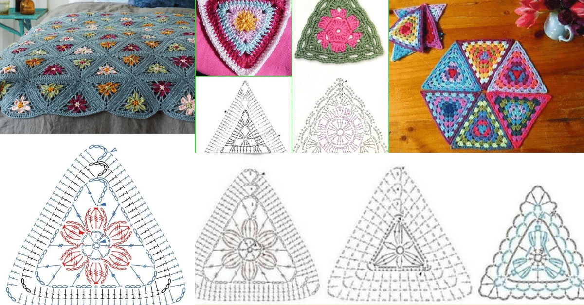 ideas de triangulos en crochet
