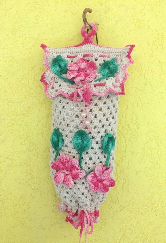 ideas guarda bolsas tejidas a crochet 2