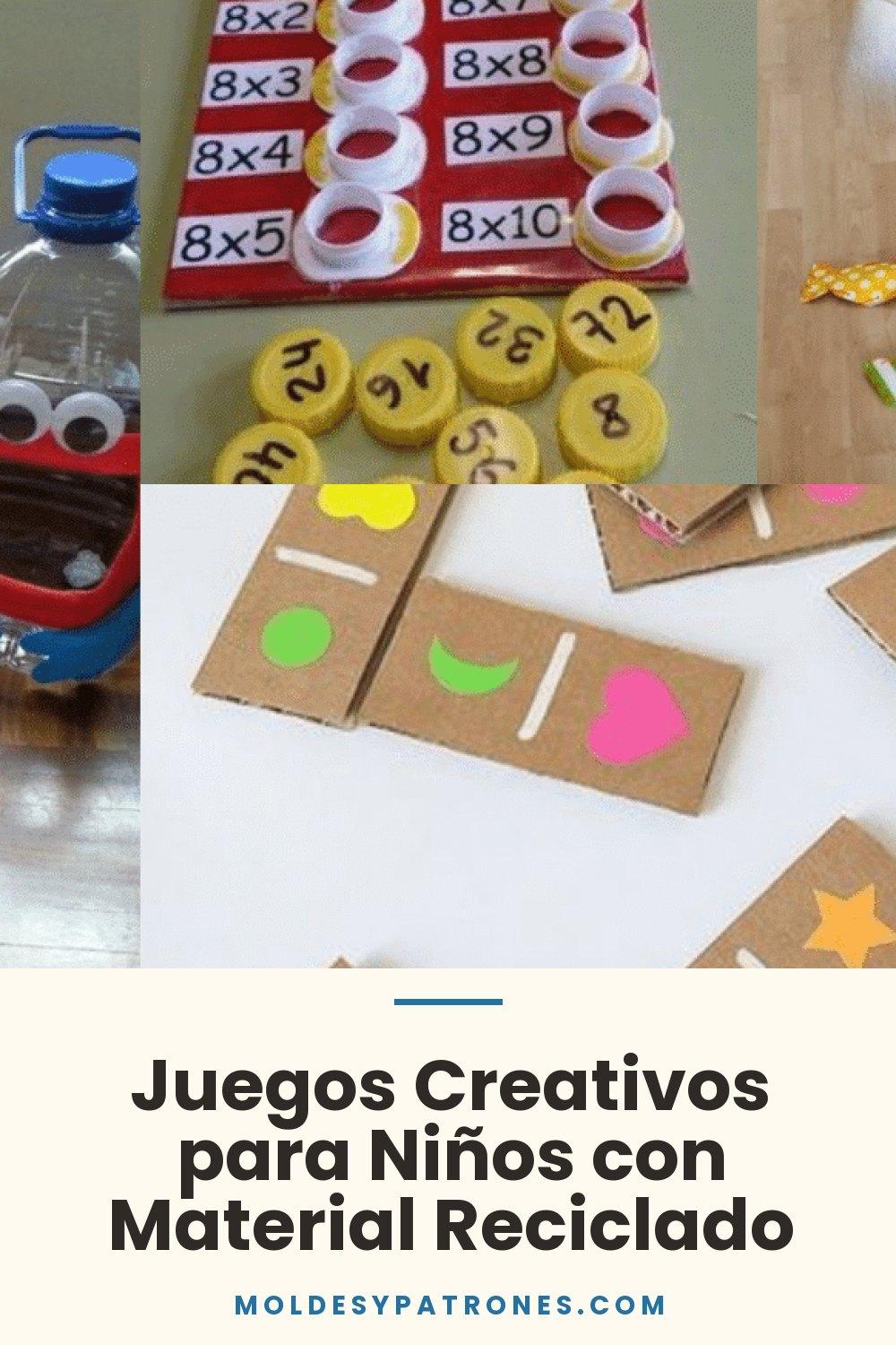 Juegos Creativos para Niños con Material Reciclado