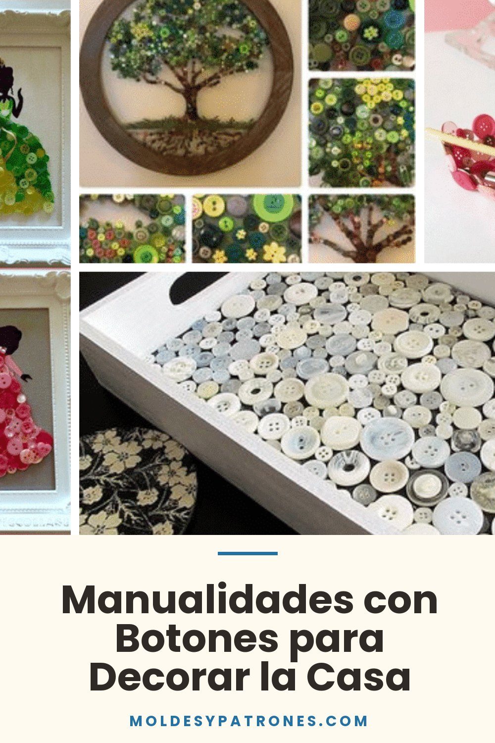 Manualidades con Botones para Decorar la Casa