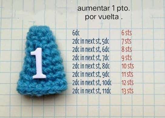 llavero de pez a crochet paso a paso 2