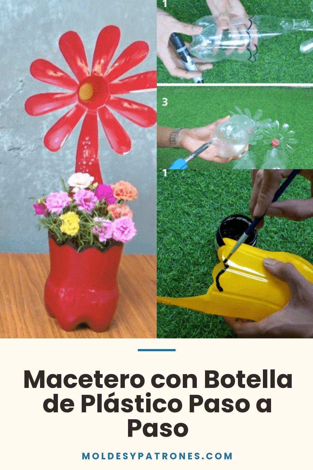 Macetero con Botella de Plástico Paso a Paso