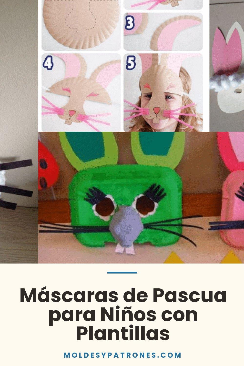 Máscaras de Pascua para Niños con Plantillas