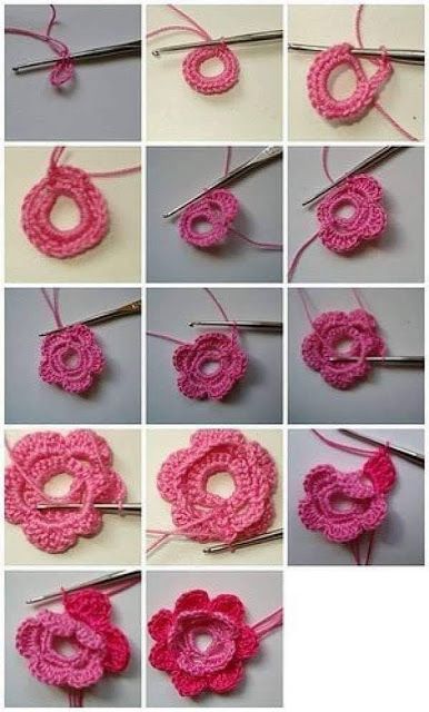 mejores flores de crochet con graficos 2