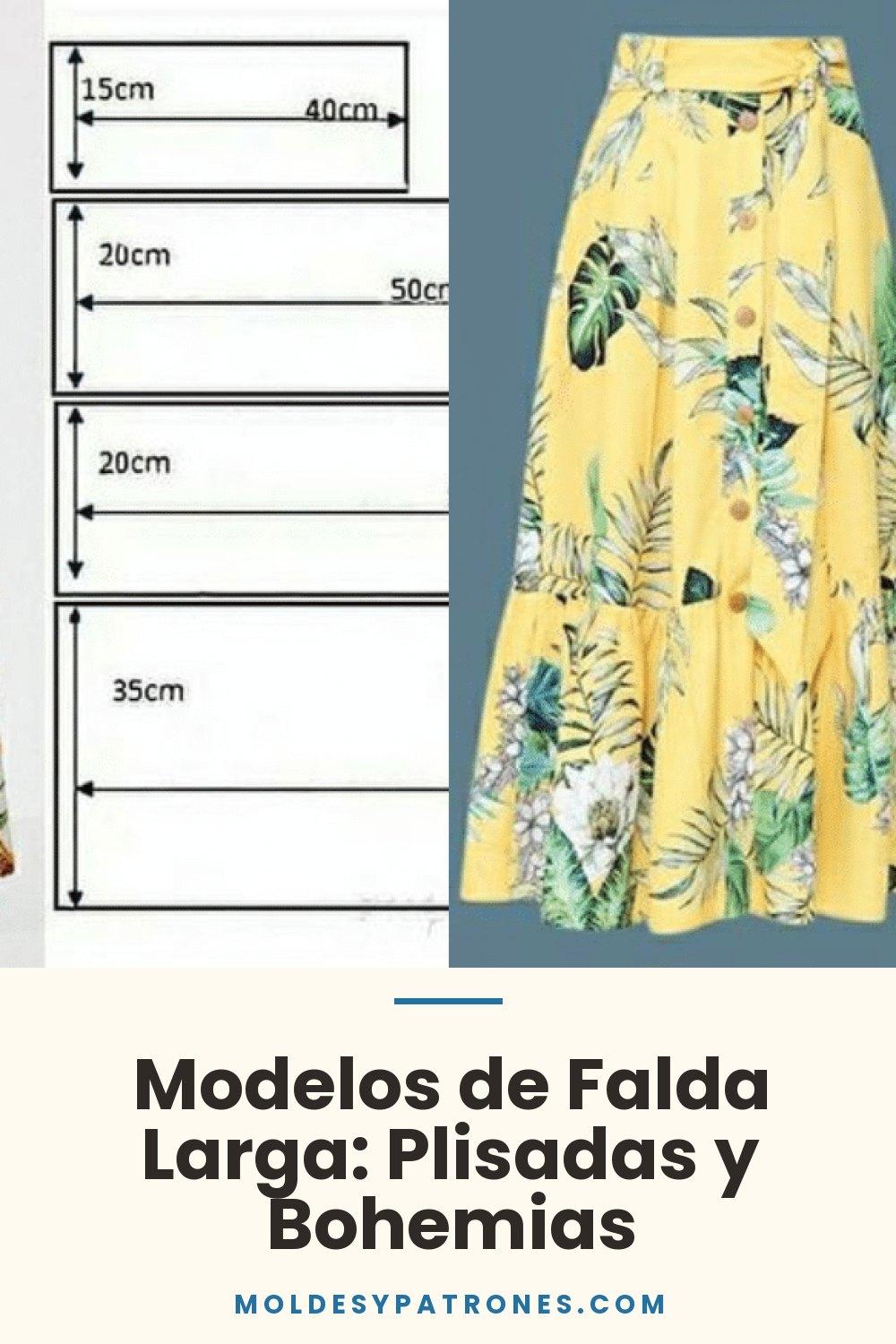 Modelos de Falda Larga: Plisadas y Bohemias