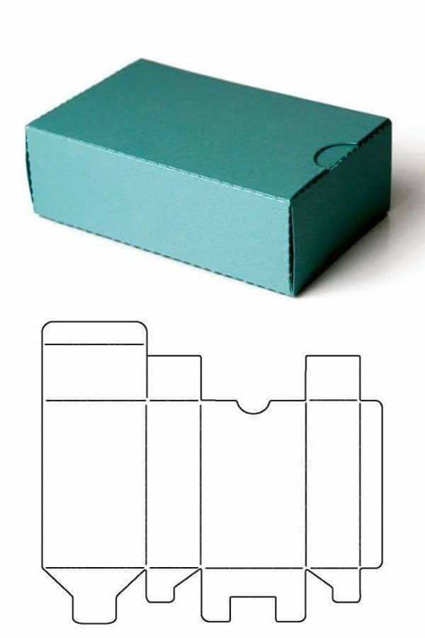 moldes para cajas de papel 9