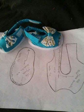moldes para zapatos de bebe 6