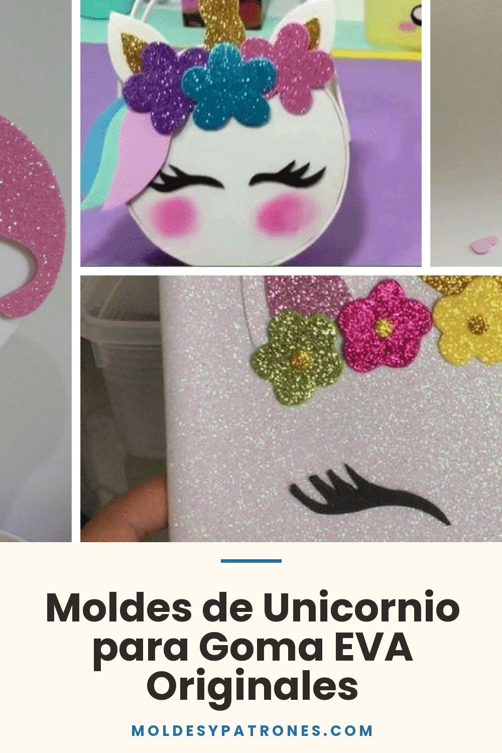 Moldes de Unicornio para Goma EVA Originales
