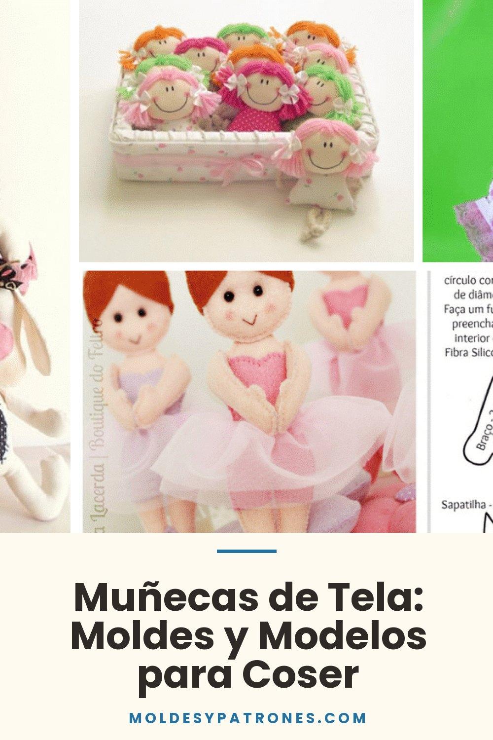 Muñecas de Tela: Moldes y Modelos para Coser