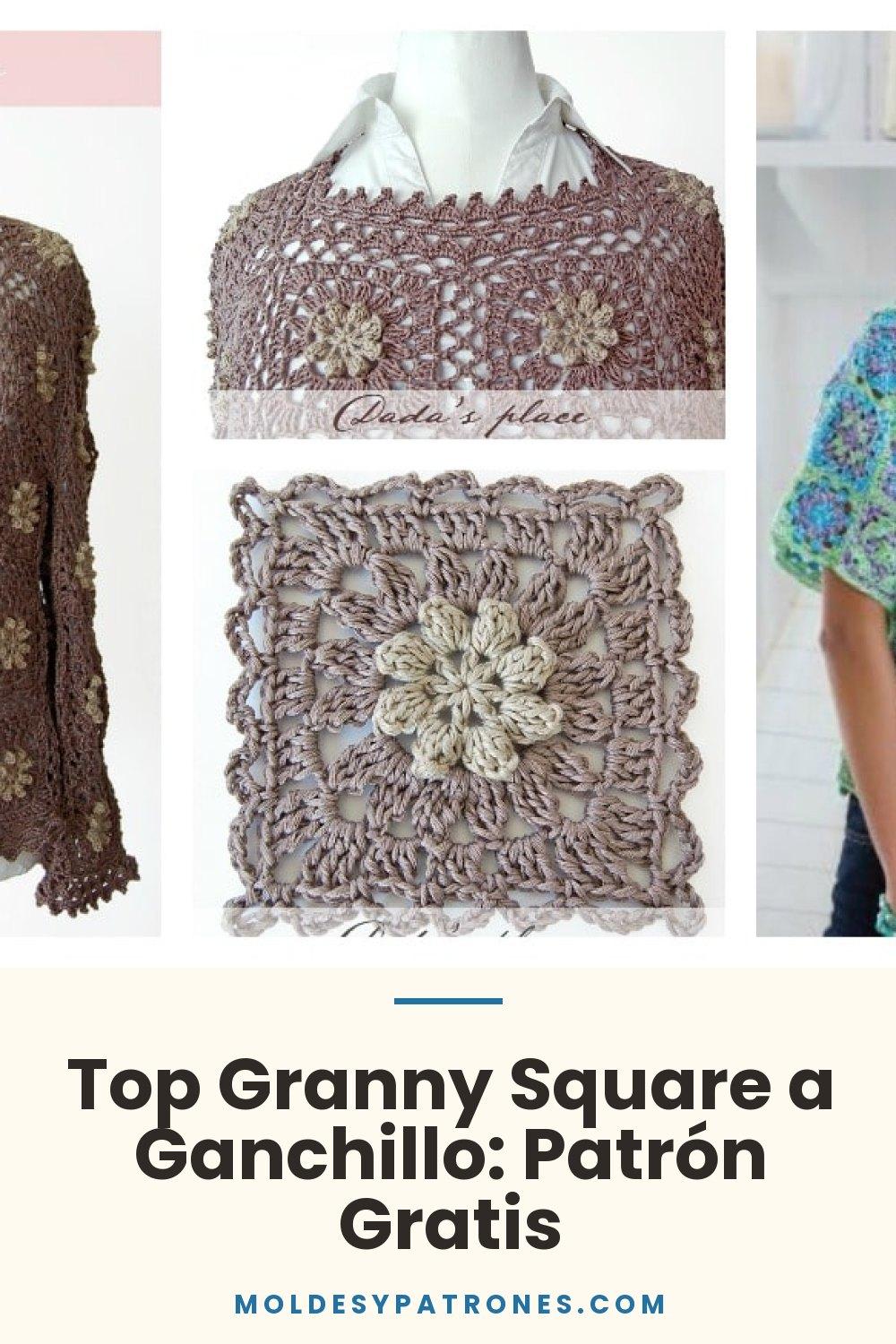 Top Granny Square a Ganchillo: Patrón Gratis
