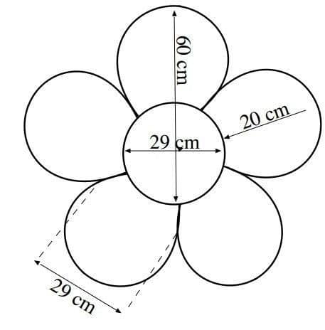 patrones cojines con forma de flor 1