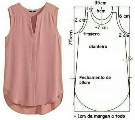 patrones de blusas para mujer
