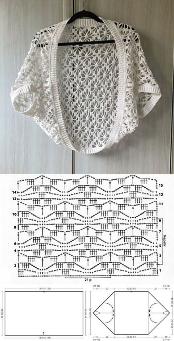 patrones de boleros en crochet 1
