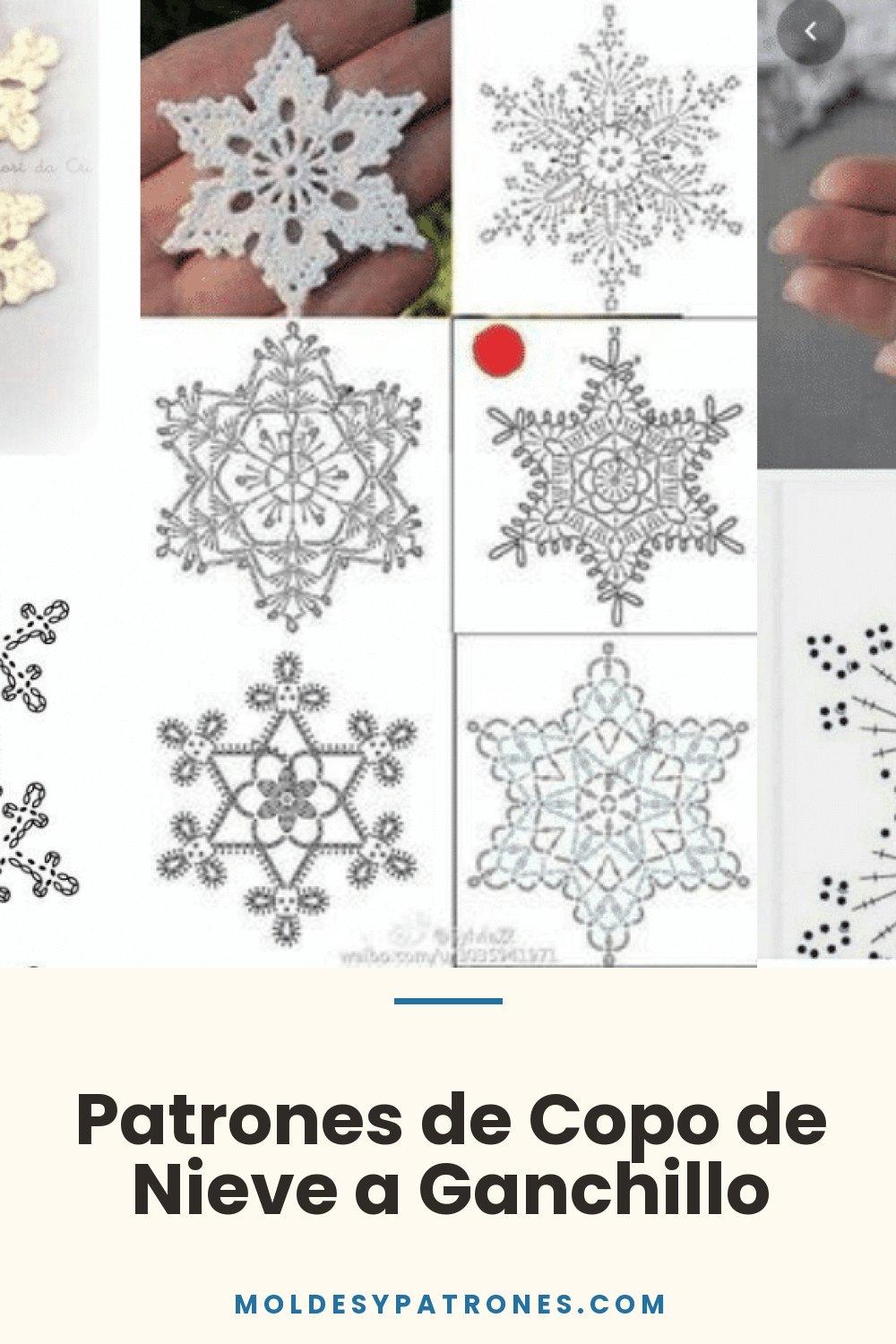 Patrones de Copo de Nieve a Ganchillo