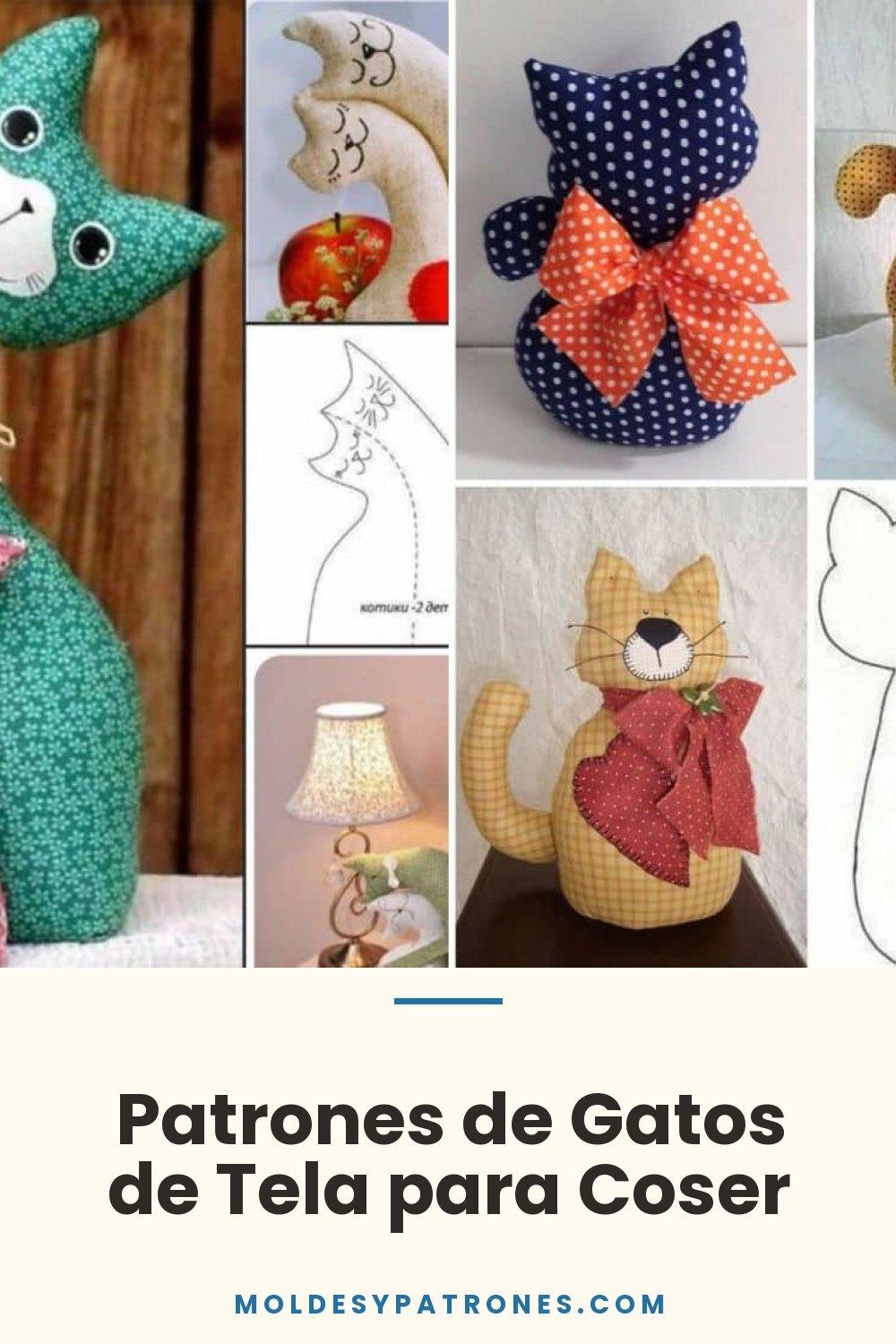 Patrones de Gatos de Tela para Coser