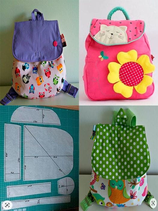 patrones de mochilas infantiles de tela 5