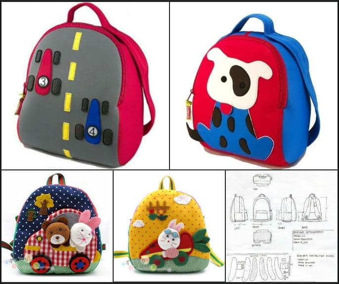 patrones de mochilas infantiles de tela 7