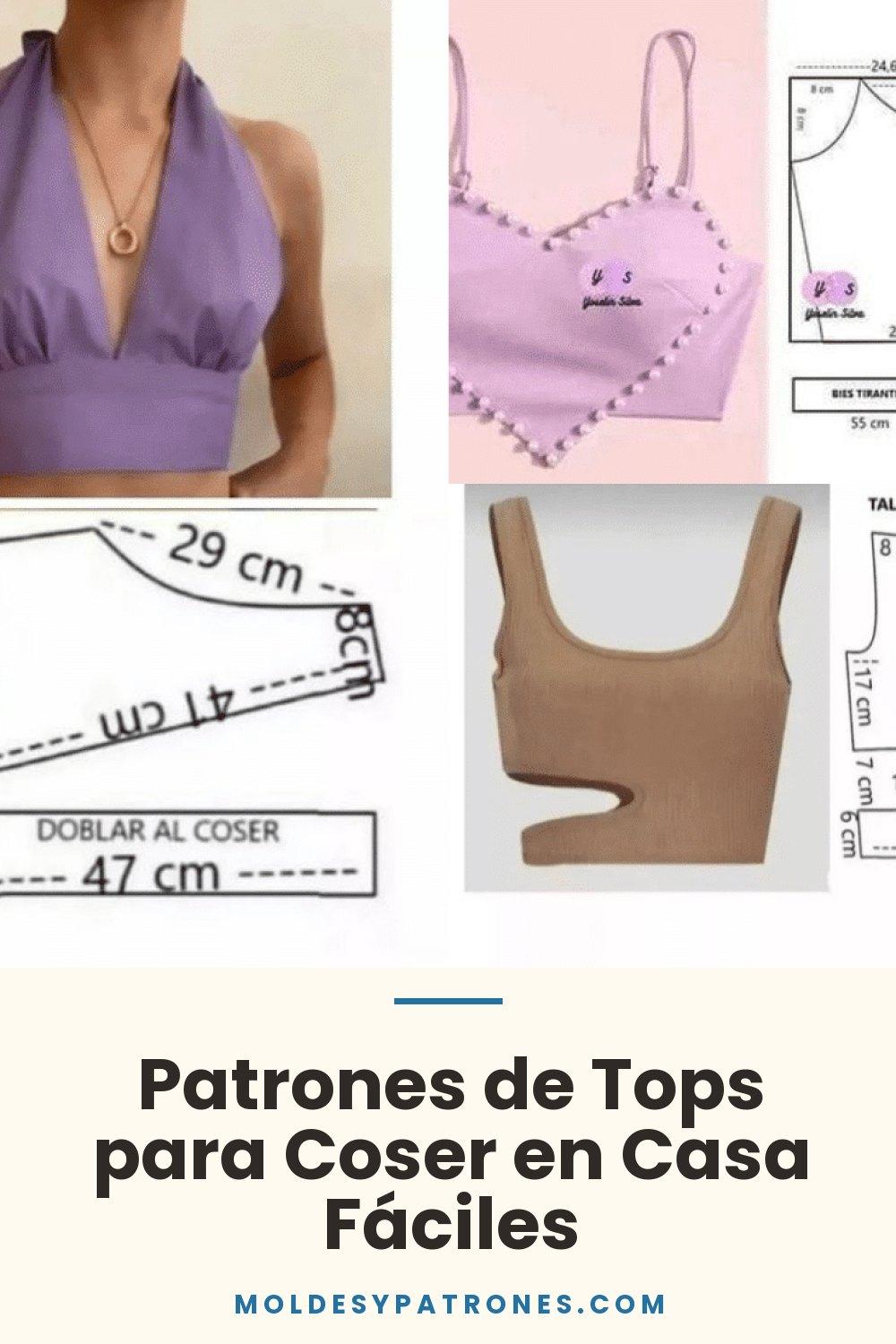 Patrones de Tops para Coser en Casa Fáciles
