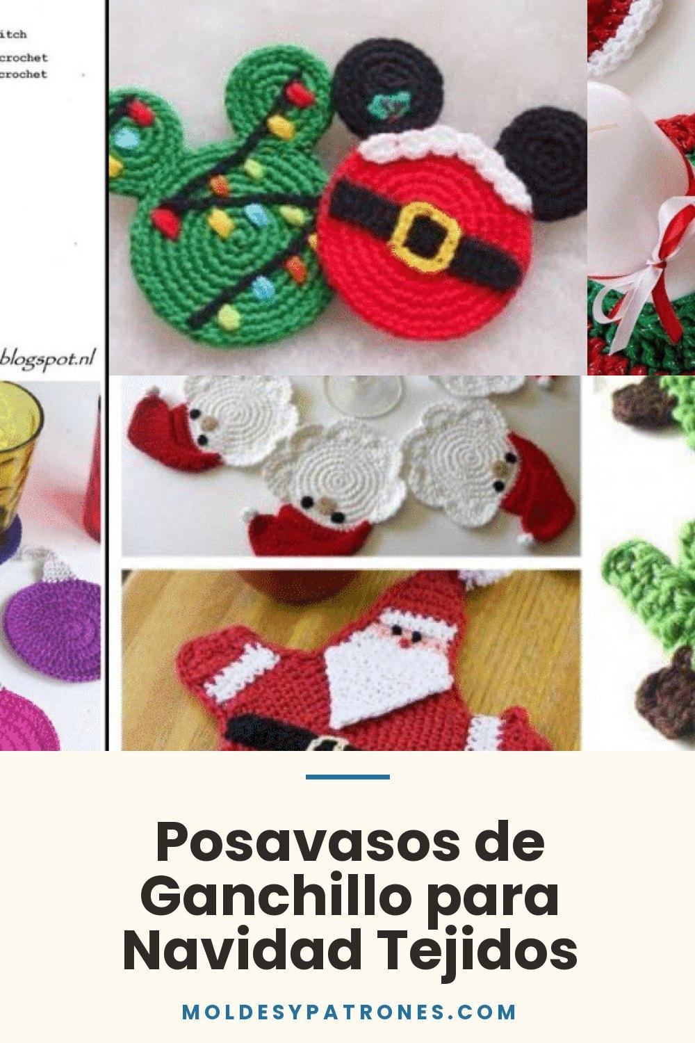 Posavasos de Ganchillo para Navidad Tejidos