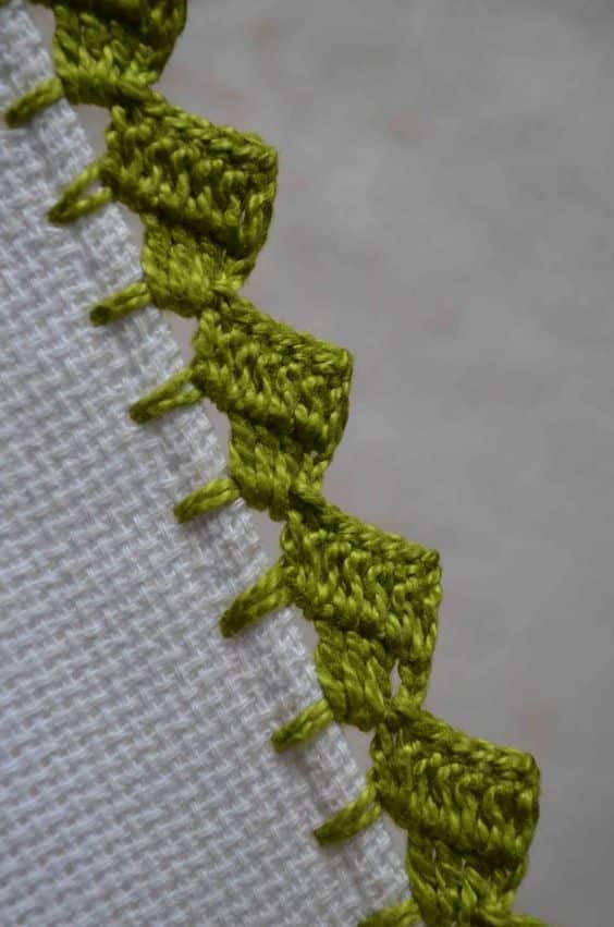 puntillas y orillas para servilletas en crochet 2