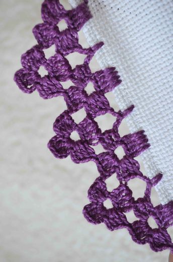puntillas y orillas para servilletas en crochet 6