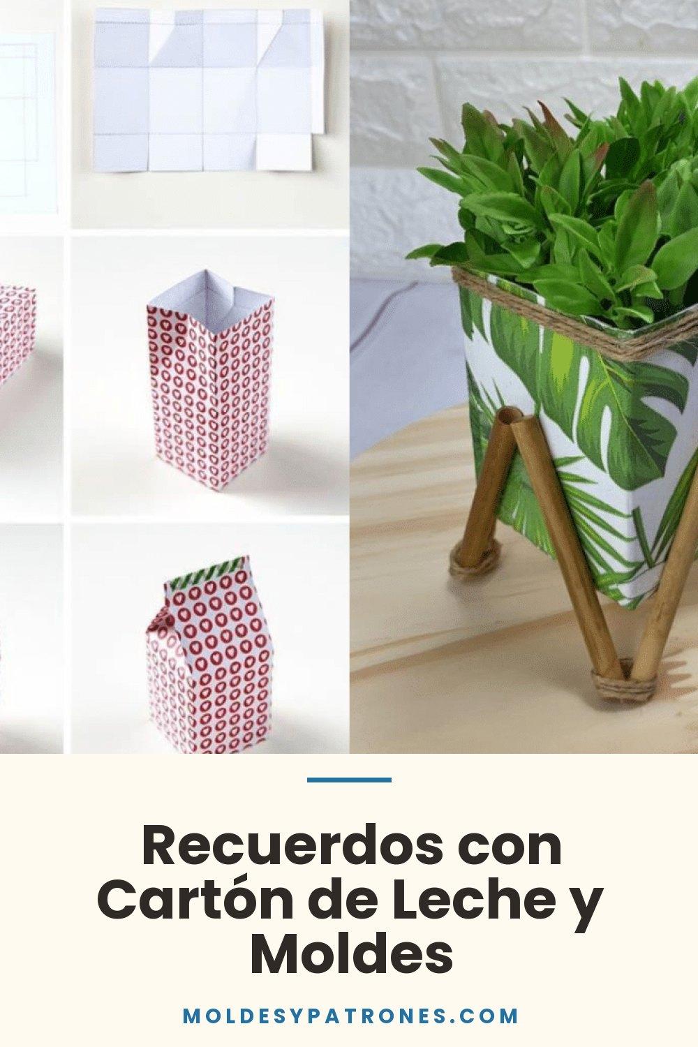 Recuerdos con Cartón de Leche y Moldes